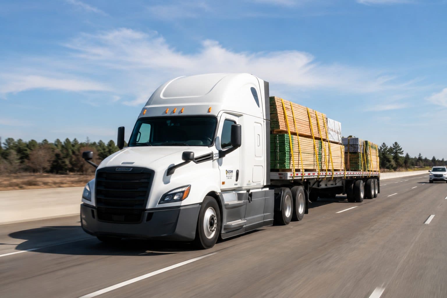 Dedicated Routes freight service illustration
